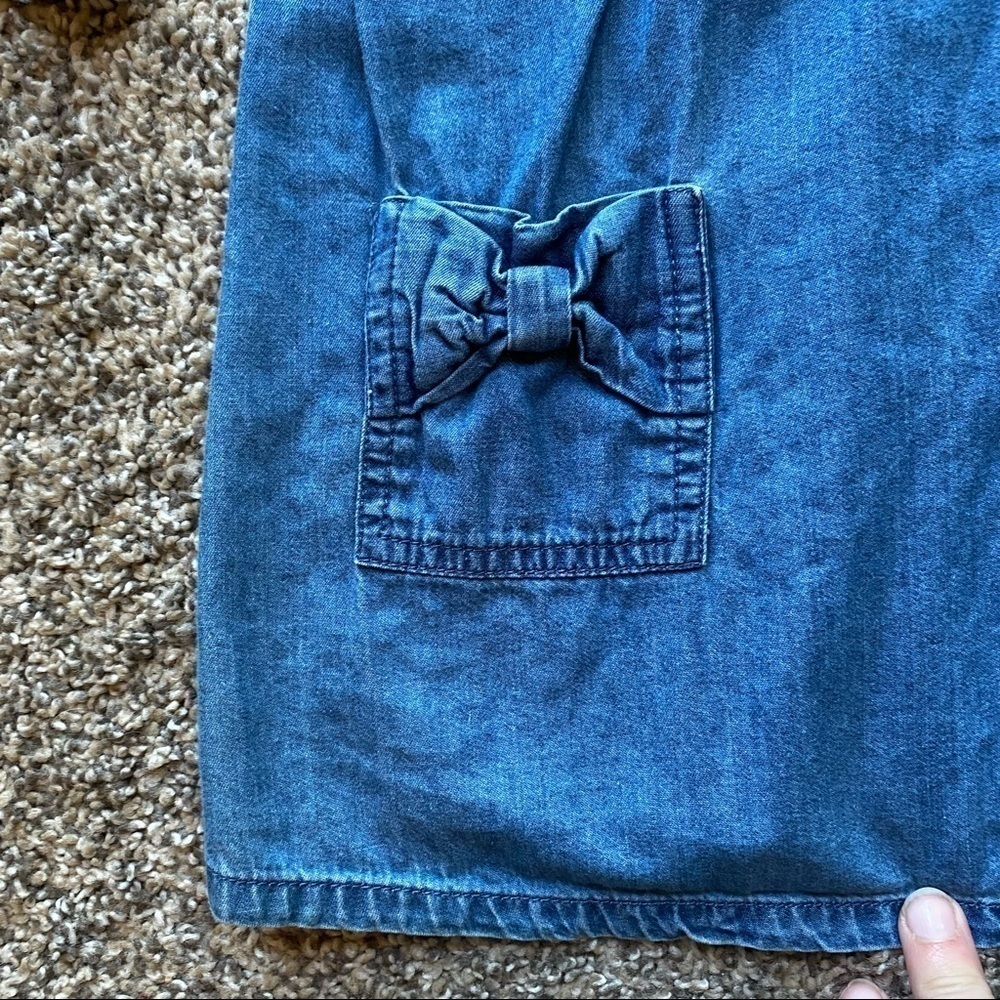 River Island Chambray Bell Sleeve Dress UK 18-24 months - Picture 4 of 9